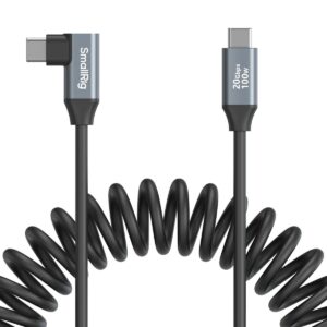 Cáp dữ liệu xoắn SmallRig 4792 USB-C (thẳng) sang USB-C (góc cạnh) chính hãng, hình ảnh thực tế mua tại HL Studio Phụ Kiện Studio