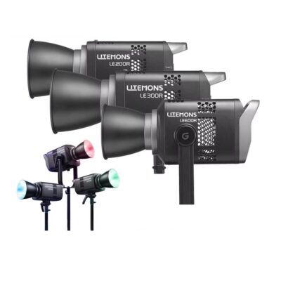 Đèn Godox LITEMONS LE200R/ LE300R/ LE600R RGB Full-Color chính hãng, hình ảnh thực tế mua tại HL Studio Đèn Led Quay Phim