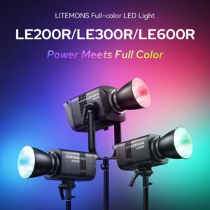 Đèn Godox LITEMONS LE200R/ LE300R/ LE600R RGB Full-Color chính hãng, hình ảnh thực tế mua tại HL Studio Đèn Led Quay Phim 2