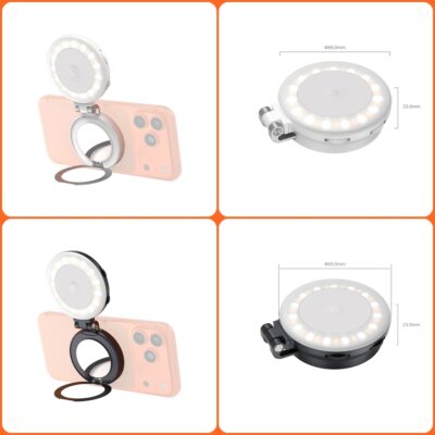 Đèn Led SmallRig M2 kèm đế từ tính và giá đỡ điện thoại 6277 / 6155 chính hãng, hình ảnh thực tế mua tại HL Studio Đèn Led Quay Phim 16