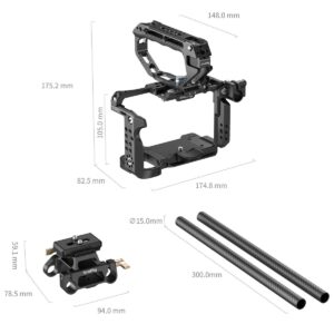 Khung SmallRig 6924 cho máy Sony FX5 với plate thanh kép (Advanced) chính hãng, hình ảnh thực tế mua tại HL Studio Khung bảo vệ máy ảnh ( Camera Cage chính hãng ) 2
