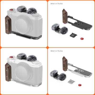 Khung Smallrig L-Plate 5260/ 5261 có tay cầm bằng gỗ cho máy ảnh FUJIFILM X-M5 (Black/ Silver) chính hãng, hình ảnh thực tế mua tại HL Studio Khung bảo vệ máy ảnh ( Camera Cage chính hãng )
