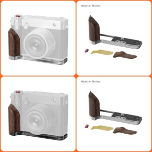 Khung Smallrig L-Plate 5265/ 5266 có tay cầm bằng gỗ cho máy ảnh FUJIFILM GFX100RF (Black/ Silver) chính hãng, hình ảnh thực tế mua tại HL Studio Khung bảo vệ máy ảnh ( Camera Cage chính hãng )