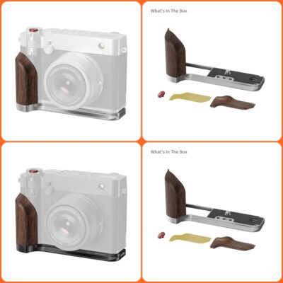 Khung Smallrig L-Plate 5265/ 5266 có tay cầm bằng gỗ cho máy ảnh FUJIFILM GFX100RF (Black/ Silver) chính hãng, hình ảnh thực tế mua tại HL Studio Khung bảo vệ máy ảnh ( Camera Cage chính hãng )