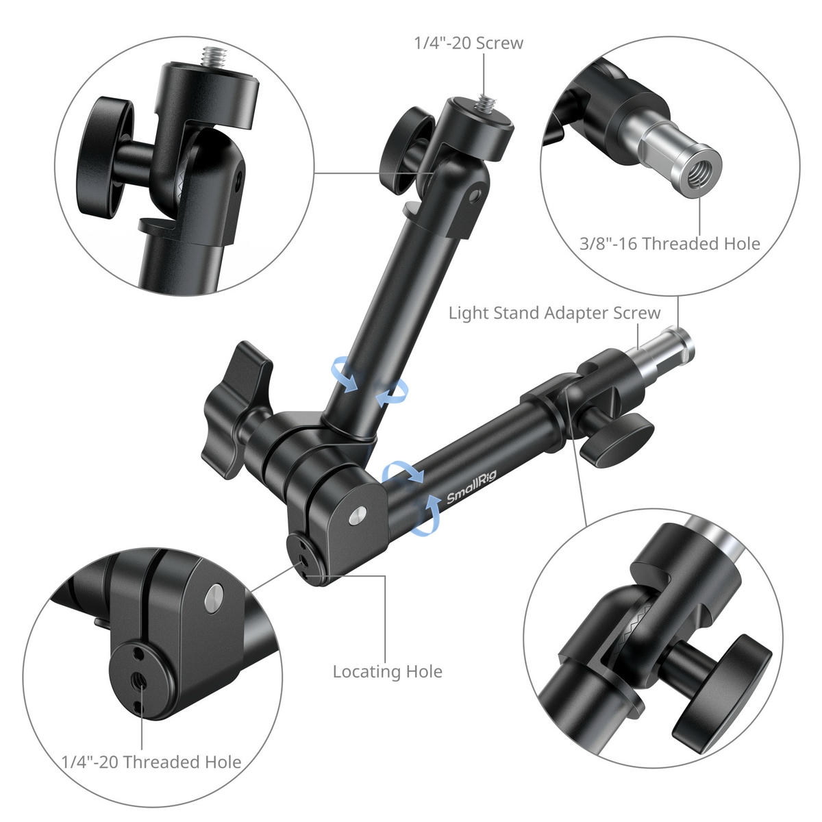 2026-10-04 TBQP Báo Giá Hà Nội - HCM - SmallRig 6324 – Bộ giá đỡ Magic Arm 12″ tải 5Kg xoay 360° 4 SmallRig 6324 – Bộ giá đỡ Magic Arm 12″ tải 5Kg xoay 360° chính hãng, hình ảnh thực tế mua tại HL Studio Phụ Kiện Studio 4