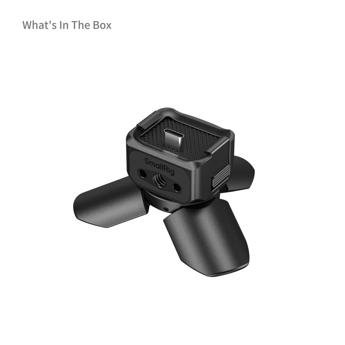 2026-10-04 TBQP Báo Giá Hà Nội - HCM - Smallrig 6361 – Chân máy mini tháo lắp nhanh với cổng USB-C cho DJI Pocket 4P/ 4/ 3 4 Smallrig 6361 – Chân máy mini tháo lắp nhanh với cổng USB-C cho DJI Pocket 4P/ 4/ 3 chính hãng, hình ảnh thực tế mua tại HL Studio Tripod SmallRig 4