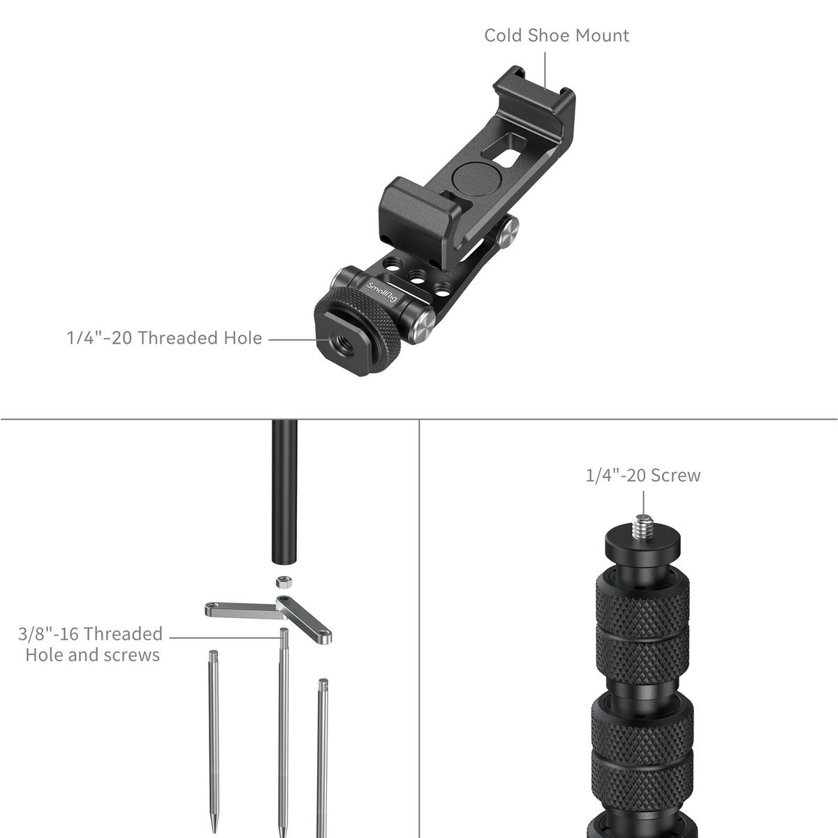 2026-10-04 TBQP Báo Giá Hà Nội - HCM - SmallRig 6528 – Chân đỡ điện thoại kèm ba gai cắm đất đế Cold Shoe 6 SmallRig 6528 – Chân đỡ điện thoại kèm ba gai cắm đất đế Cold Shoe chính hãng, hình ảnh thực tế mua tại HL Studio Tripod SmallRig 6