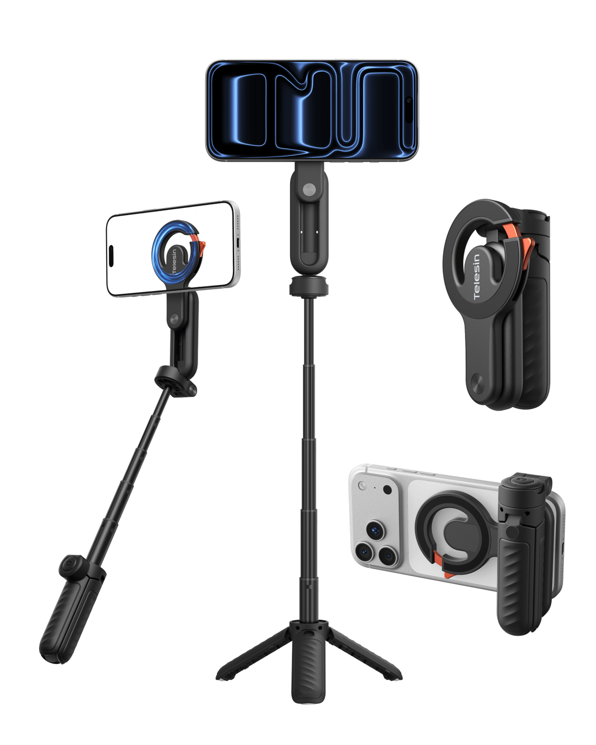 2026-10-04 TBQP Báo Giá Hà Nội - HCM - Telesin P1-CSS-03BK – Gậy selfie từ tính 4 trong 1 kèm móc khóa 4 Telesin P1-CSS-03BK – Gậy selfie từ tính 4 trong 1 kèm móc khóa chính hãng, hình ảnh thực tế mua tại HL Studio Tripod | Chân máy quay chụp 4