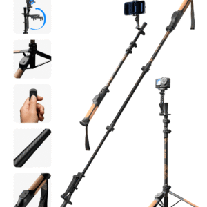 Telesin P1-CSS-05 – Gậy leo núi kiêm gậy selfie sợi carbon 3K chính hãng, hình ảnh thực tế mua tại HL Studio Phụ Kiện Studio 2