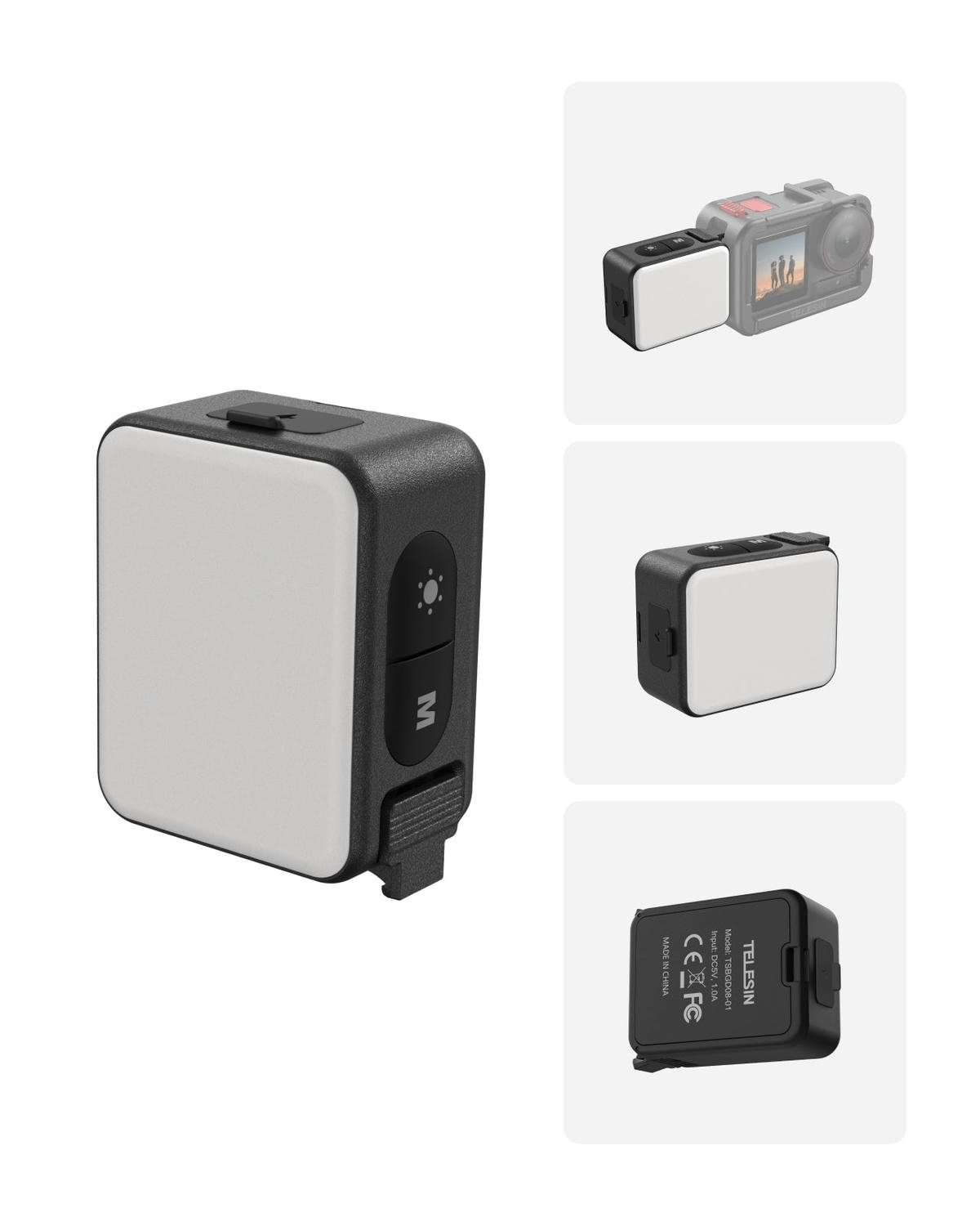 2026-10-04 TBQP Báo Giá Hà Nội - HCM - Telesin S5-BGD-08-TDJ – Đèn led lắp nhanh cho DJI Action 5 pro/4/3 2 Telesin S5-BGD-08-TDJ – Đèn led lắp nhanh cho DJI Action 5 pro/4/3 chính hãng, hình ảnh thực tế mua tại HL Studio Đèn Led Quay Phim 2