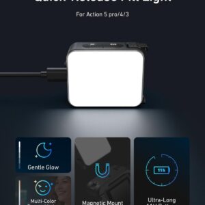 Telesin S5-BGD-08-TDJ – Đèn led lắp nhanh cho DJI Action 5 pro/4/3 chính hãng, hình ảnh thực tế mua tại HL Studio Đèn Led Quay Phim 2