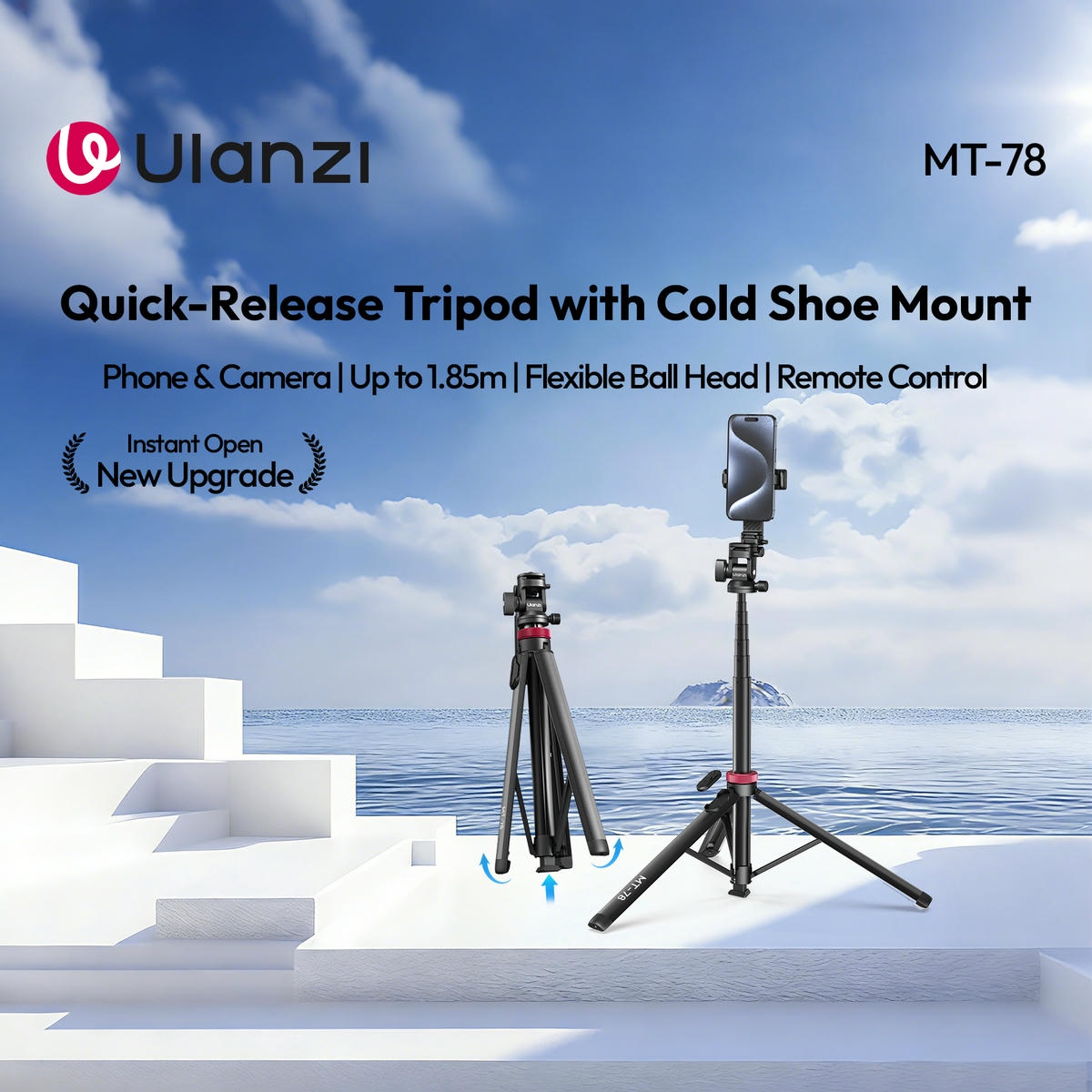 2026-10-04 TBQP Báo Giá Hà Nội - HCM - Ulanzi MT-78 (New 2026) – Chân tripod tháo lắp nhanh cho máy ảnh, điện thoại tự mở T077GBB2 10 Ulanzi MT-78 (New 2026) – Chân tripod tháo lắp nhanh cho máy ảnh, điện thoại tự mở T077GBB2 chính hãng, hình ảnh thực tế mua tại HL Studio Tripod Ulanzi 10