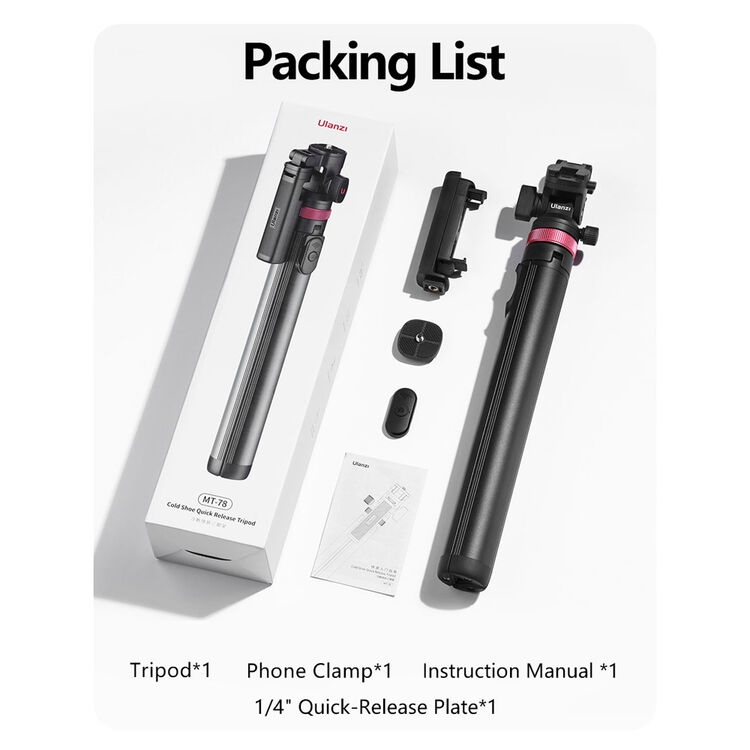 2026-10-04 TBQP Báo Giá Hà Nội - HCM - Ulanzi MT-78 (New 2026) – Chân tripod tháo lắp nhanh cho máy ảnh, điện thoại tự mở T077GBB2 3 Ulanzi MT-78 (New 2026) – Chân tripod tháo lắp nhanh cho máy ảnh, điện thoại tự mở T077GBB2 chính hãng, hình ảnh thực tế mua tại HL Studio Tripod Ulanzi 3